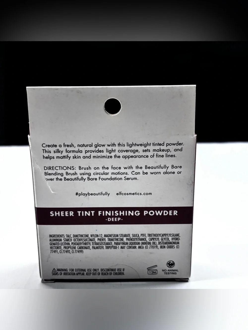 E.L.F. SHEER TINT FINISHING POWDER DEEP .33 oz Makeup Glow Lightweight